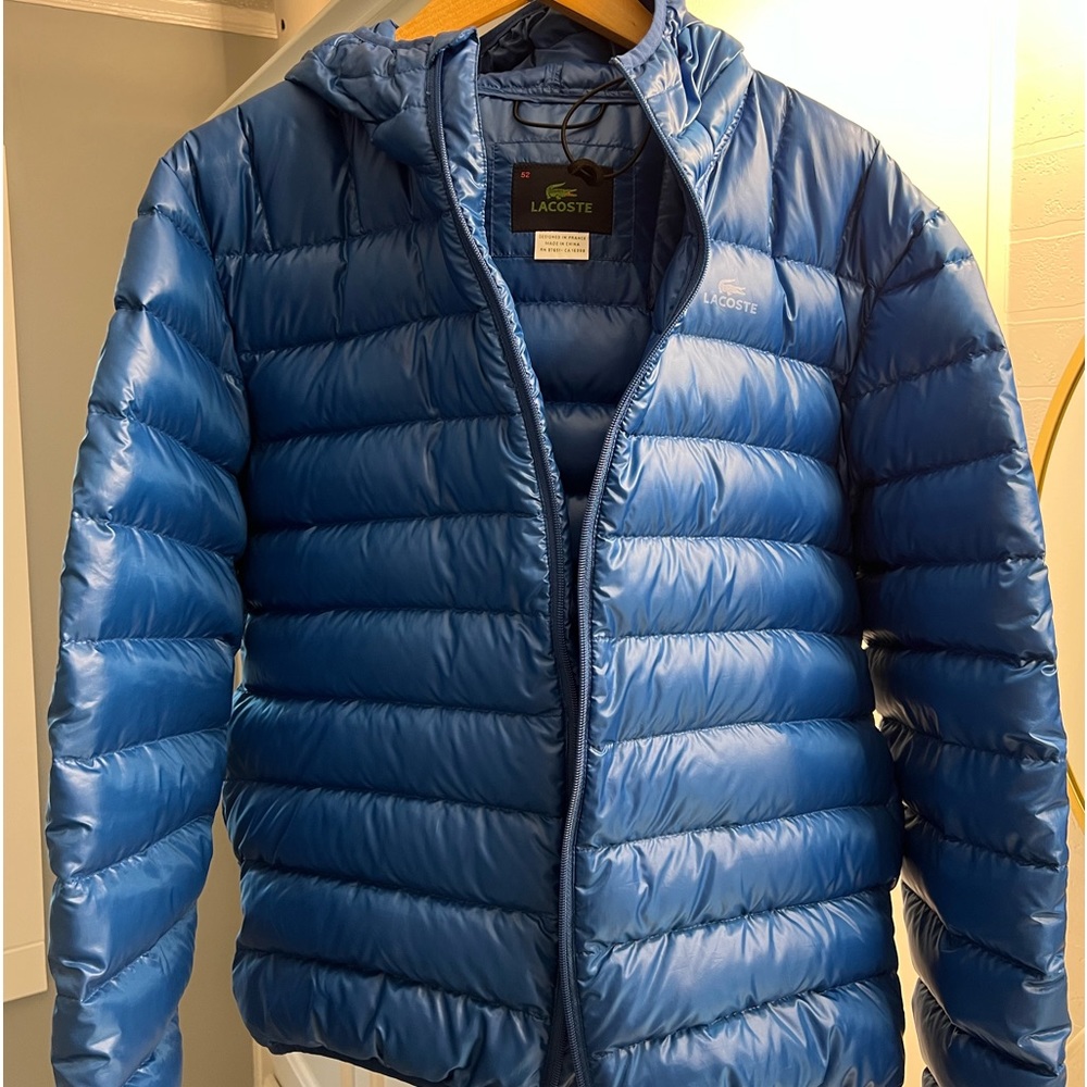Lacoste men’s light puffed jacket size 52- M-L